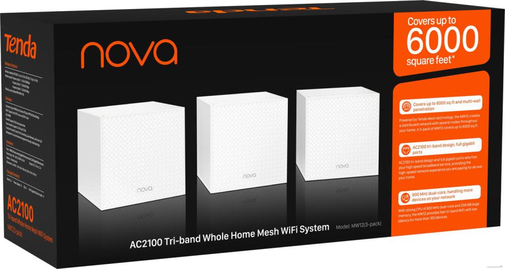 Wi-Fi система Tenda Nova MW12 3-pack