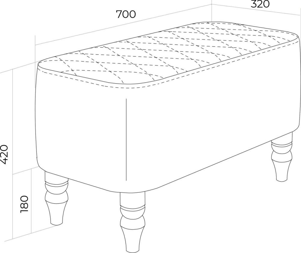 Банкетки, тумбы и полки для обуви MONOFIX Буно (бирюза)