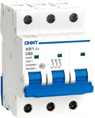 Выключатель автоматический Chint NB1-63 3P 40A 6кА (C) 179707
