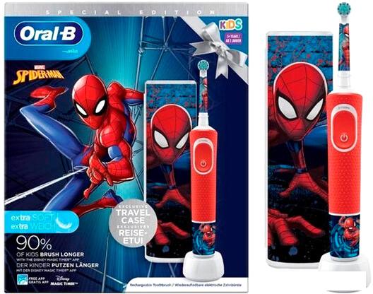 Электрические зубные щетки и ирригаторы Oral-B Spiderman D100.413.2KX 4210201419686