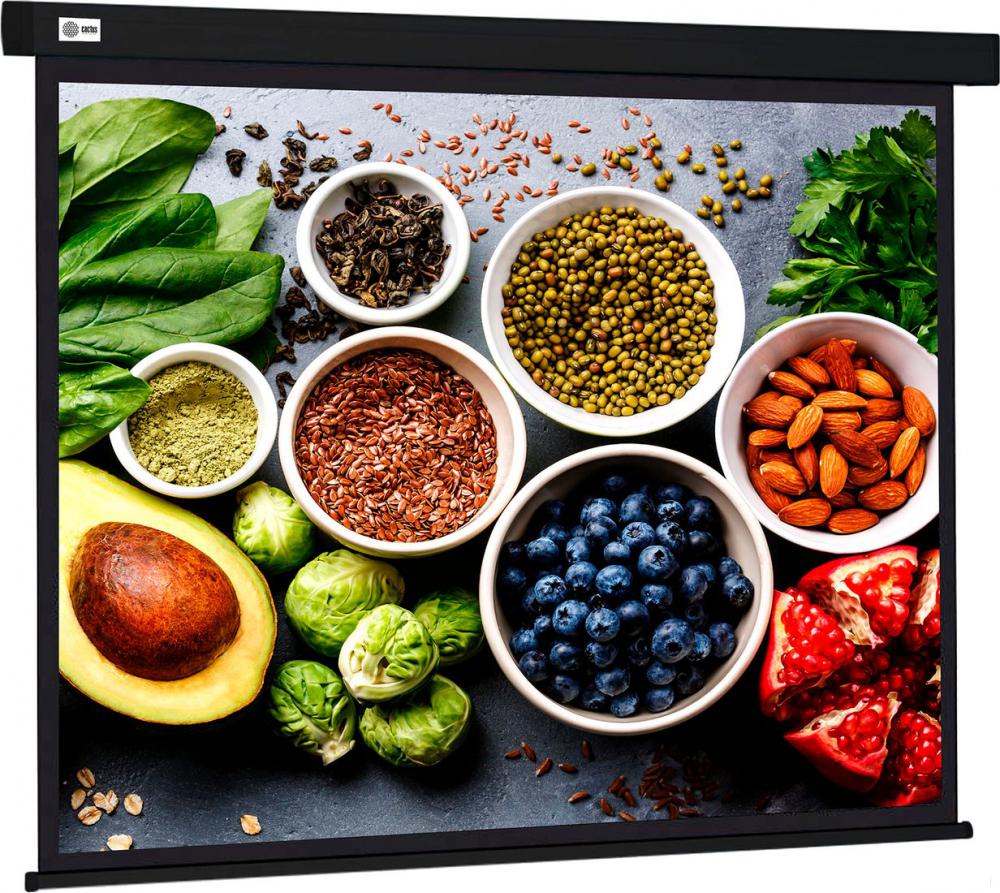 Проекционный экран CACTUS Wallscreen 187x332 CS-PSW-187X332-BK