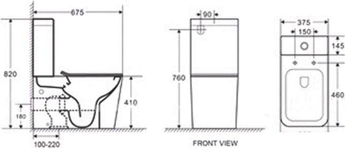Бачок для унитаза Koller Pool Orion OR-0650-RC-T