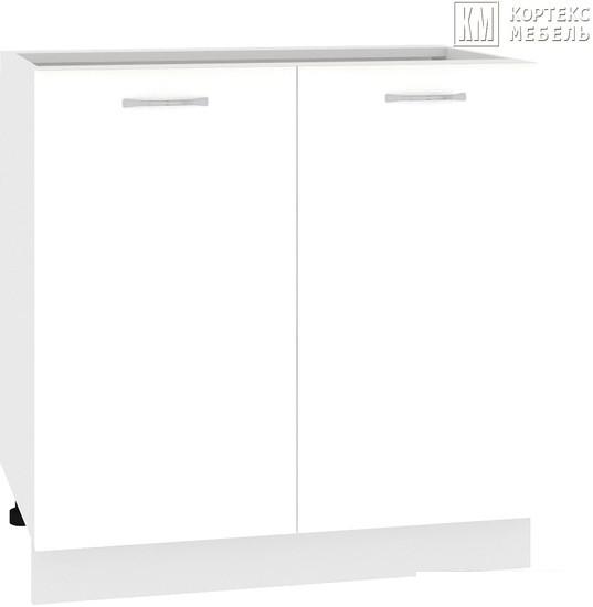 Готовые кухни Кортекс-мебель Корнелия Лира НШ80р (белый/королевский опал)
