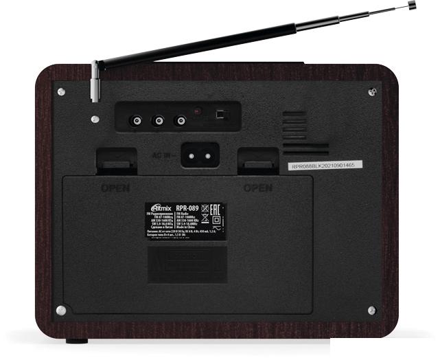 Радиоприемник Ritmix RPR-089 (красное дерево)