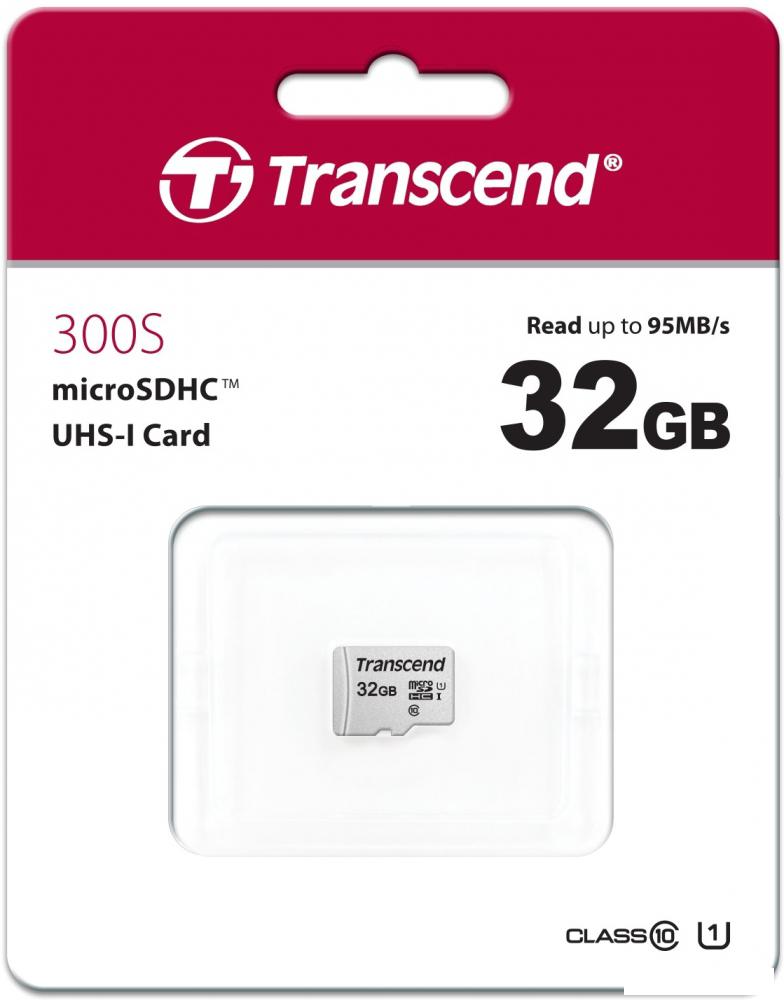 Карта памяти Transcend microSDHC 300S 32GB