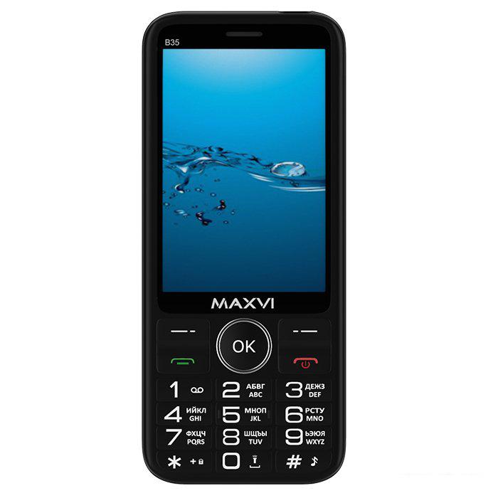 Телефон Maxvi B35 (черный) Телефон Maxvi B35 (черный)