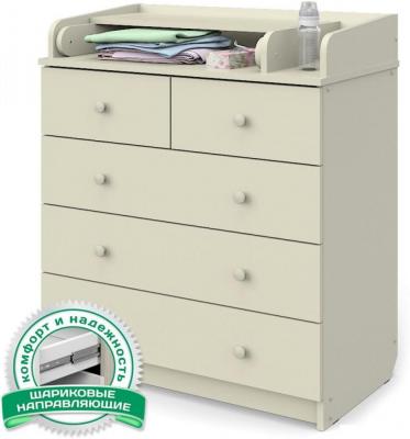 Детский комод Атон Мебель Сириус-2 805 ЛДСП (слоновая кость)