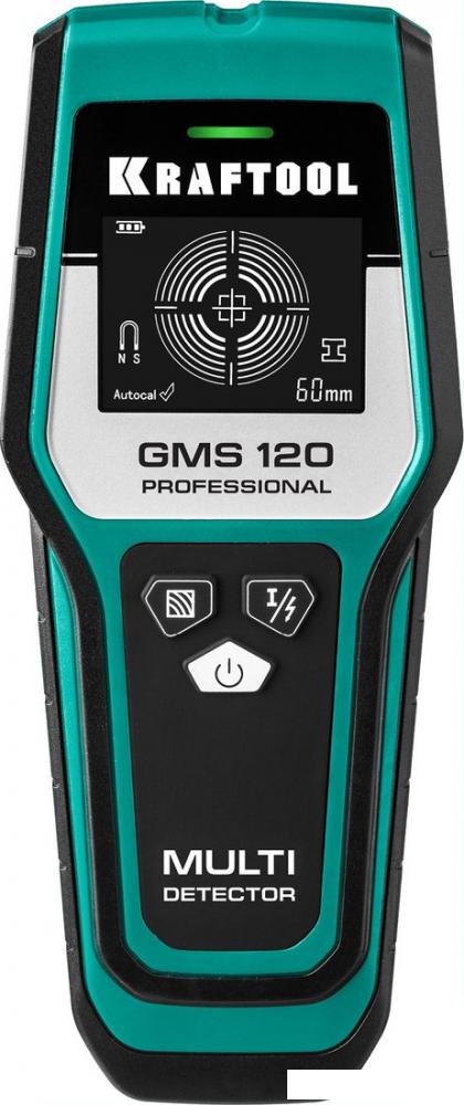 Детектор скрытой проводки KRAFTOOL GMS 120 45298