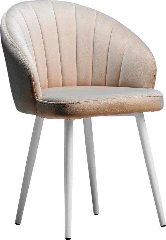 Стулья для кухни и бара Памир Зефир F06 (светло-бежевый/белая опора)