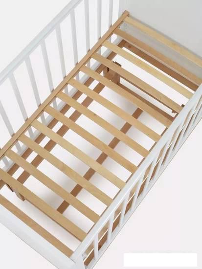 Классическая детская кроватка Rant Bamboo 768 (cloud white)