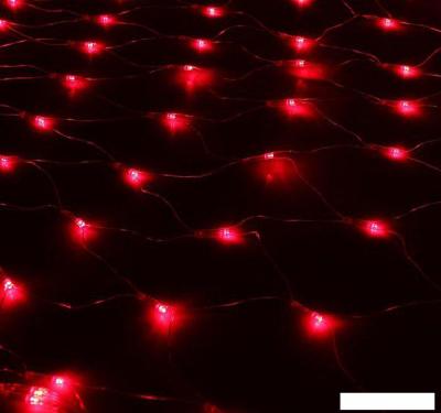 Гирлянда световая сетка Luazon Led-240 (1.5x1.5 м, красный) [1080499]