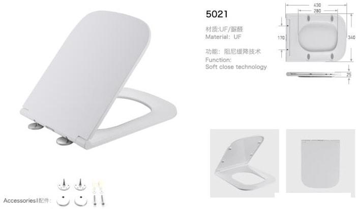 Сиденье для унитаза WeltWasser 5021 GL-WT