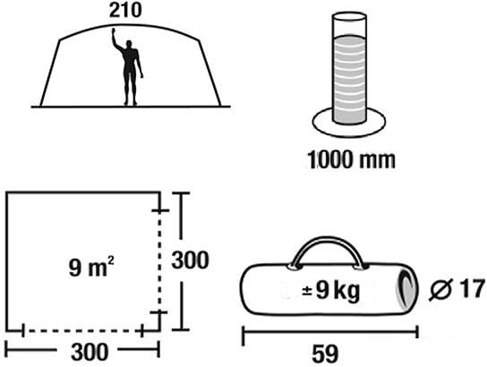 Тент-шатер Green Glade Lacosta