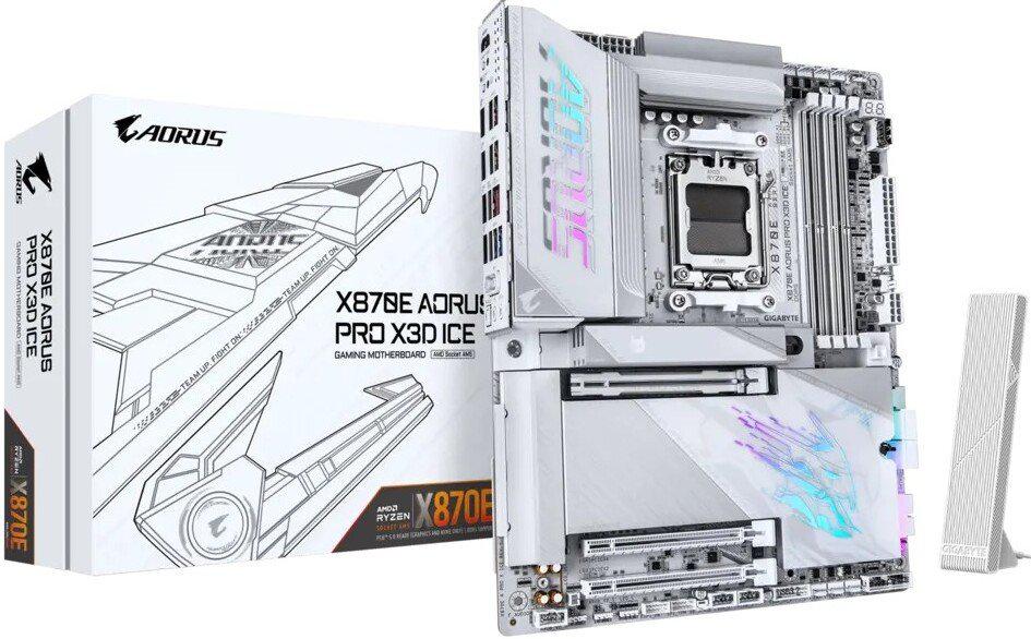 Материнская плата Gigabyte X870E Aorus Pro X3D Ice