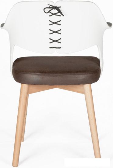 Стул с подлокотниками Norden Cool CX0809M (белый/коричневый)