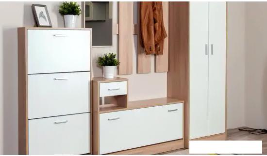 Стенка Империал Интер в прихожую (дуб сонома/белый)