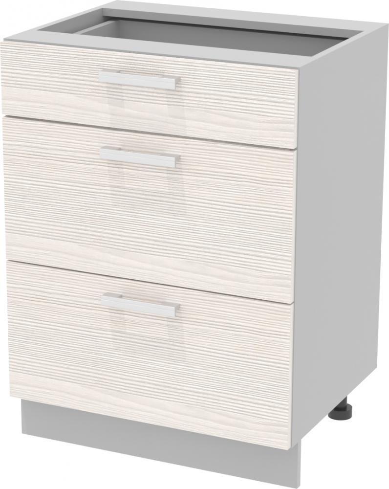 Готовые кухни Интерлиния Компо НШ60рш3 1м+2б (вудлайн кремовый)