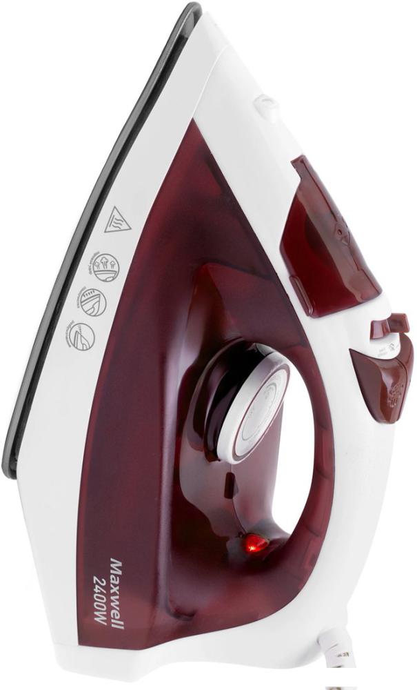 Утюг Maxwell MW-3006 (белый/бордовый)