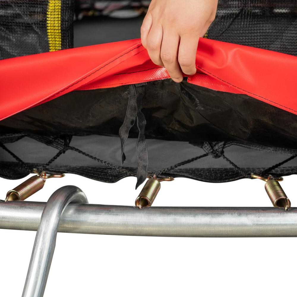 Батуты Sundays Favorite Premium 8FT (красный, с сеткой, с лестницей)