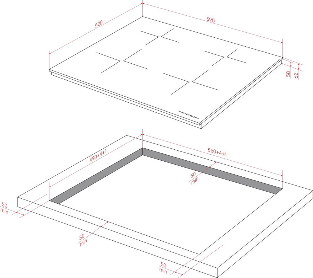 Варочная панель KUPPERSBERG ICI 625