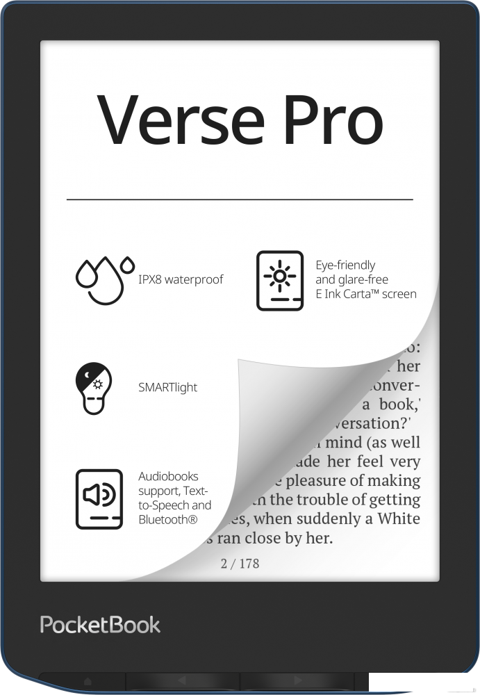 Электронная книга PocketBook A4 634 Verse Pro (лазурный)