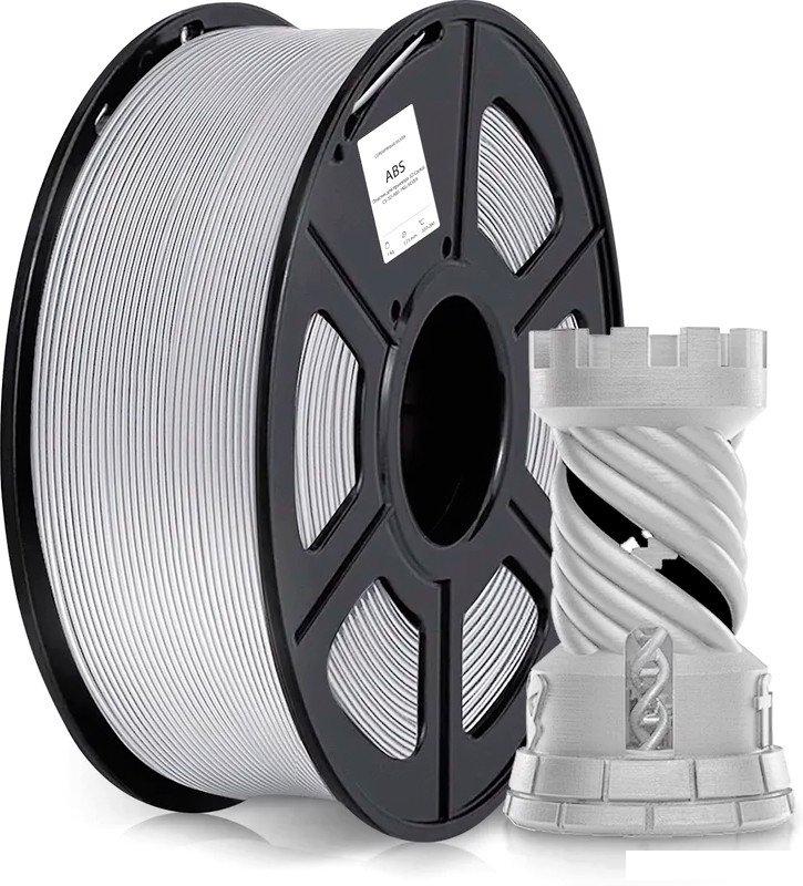 Пластик CACTUS CS-3D-ABS-1KG-SILVER ABS 1.75 мм 1 кг