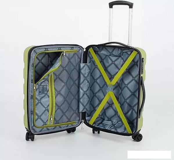 Чемодан-спиннер Francesco Molinary 336-161426/3-20 (салатовый)