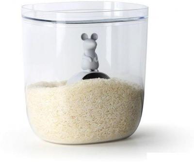 Посуда для хранения продуктов Qualy Lucky Mouse QL10348-CL-GY
