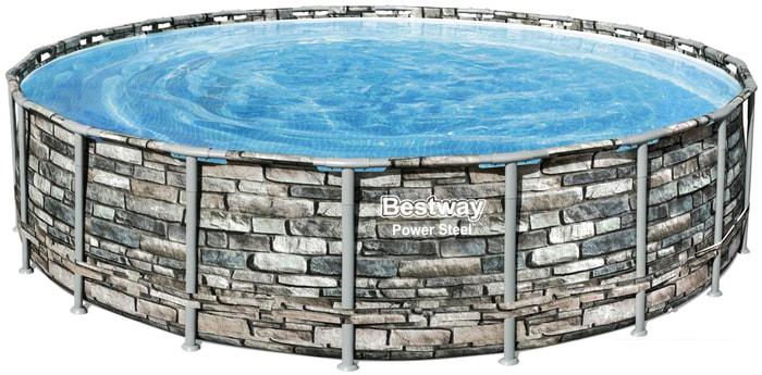 Бассейны Bestway Power Steel Камень 56883 (610x132)