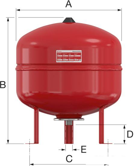 Расширительный бак Flamco Flexcon R 80