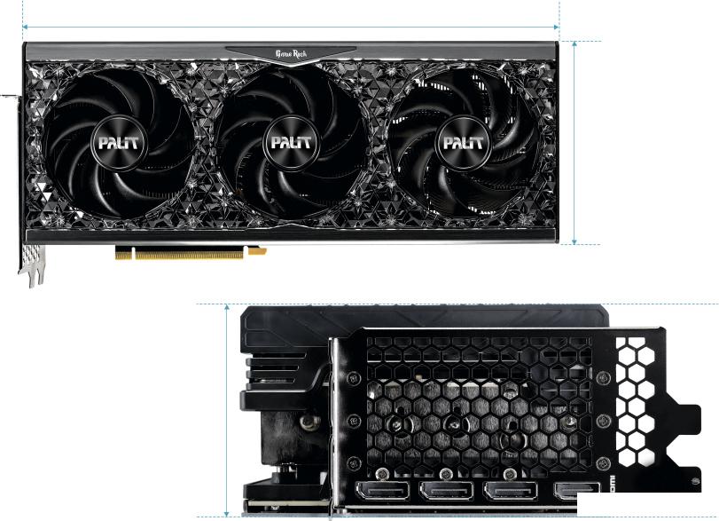 Видеокарта Palit GeForce RTX 4070 Ti GameRock NED407T019K9-1045G