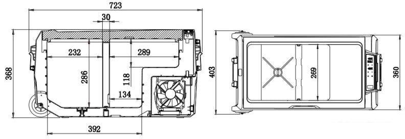 Автохолодильники, термобоксы, термосумки Alpicool ET36 (без адаптера 220В)