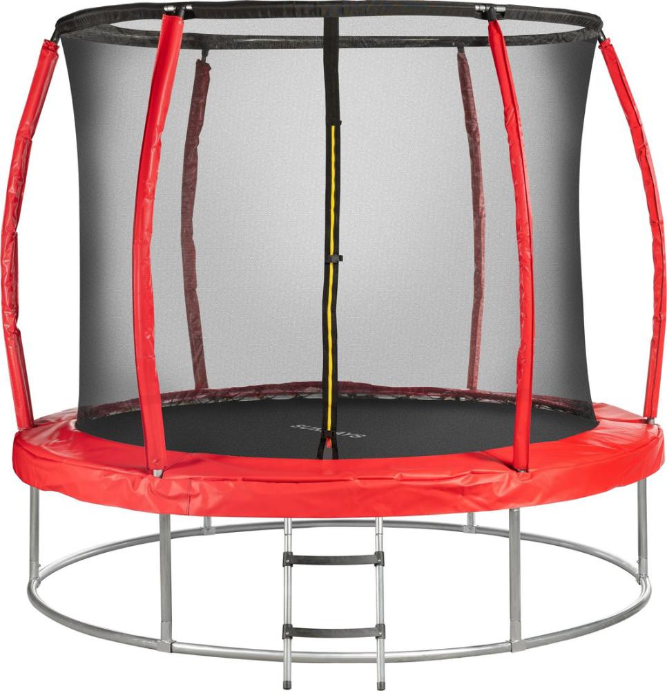 Батуты Sundays Favorite Premium 8FT (красный, с сеткой, с лестницей)