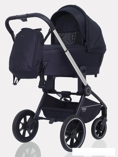 Детские коляски и аксессуары Rant MOWbaby Zoom PU (3 в 1, silver black)