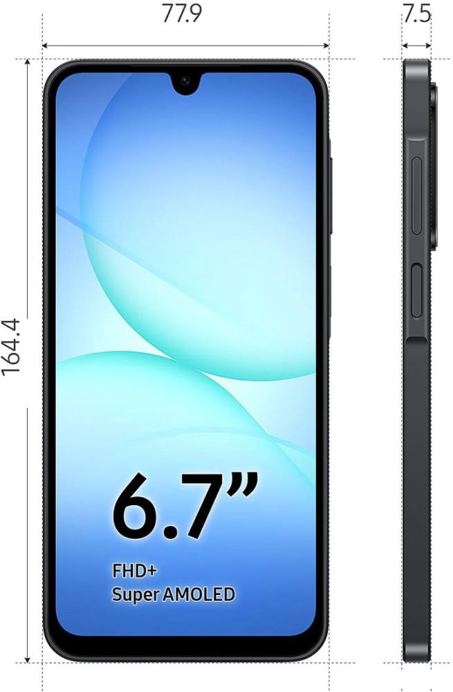 Телефон Samsung Galaxy A17 5G SM-A176B 8GB/256GB (черный)
