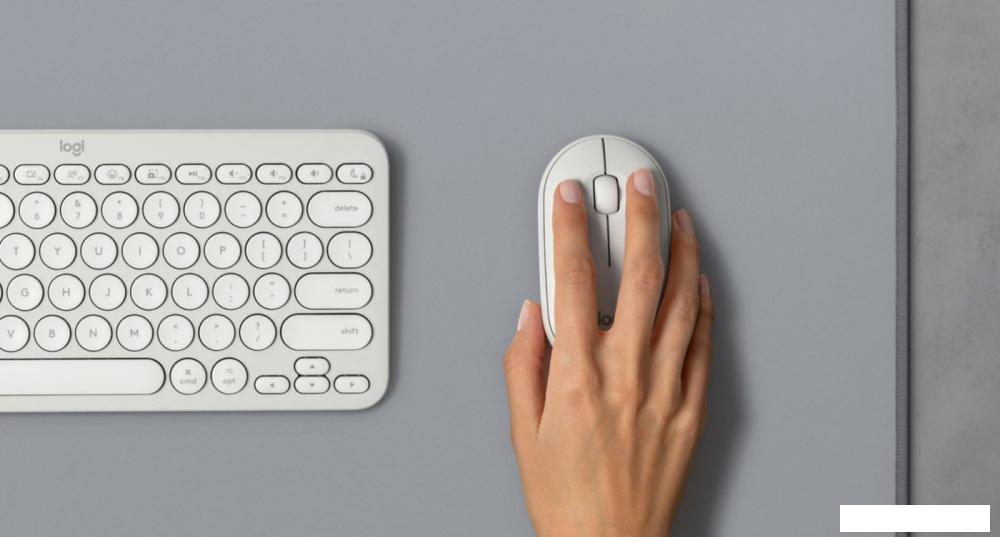 Мышь Logitech M350S Pebble 2 (белый)