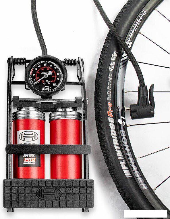 Велосипедные насосы, манометры, шланги Heyner PedalMax PRO (красный)