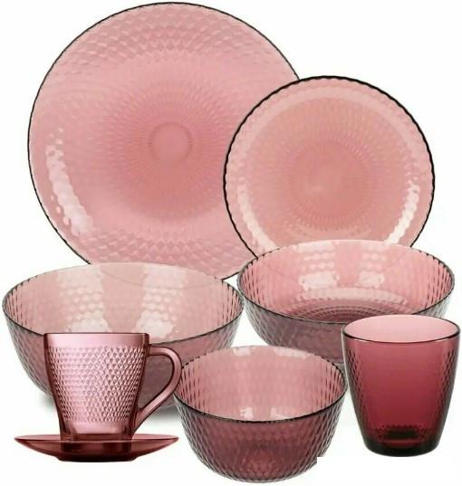 Тарелки, салатники, блюда и наборы Luminarc Идиллия Лилак O0325 (43 пр)