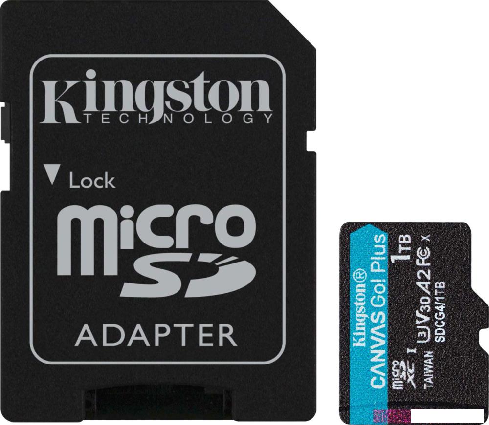 Карта памяти Kingston Canvas Go! microSDXC 1TB SDCG4/1TB (с адаптером)