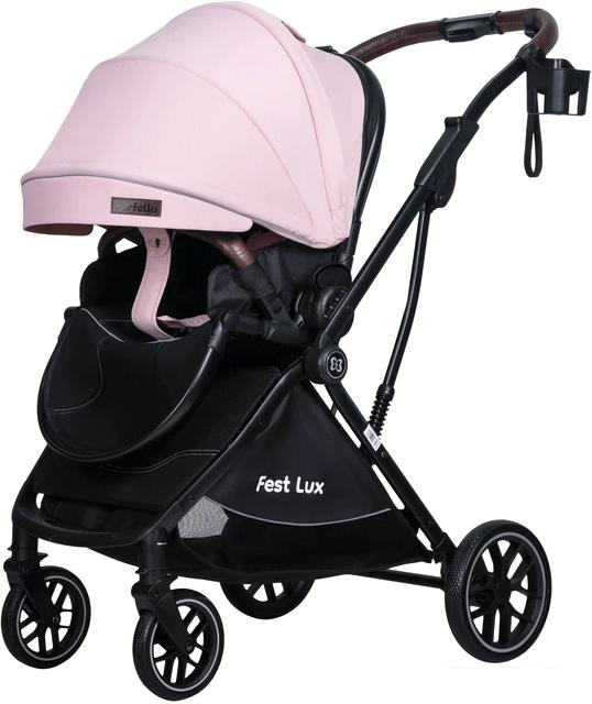 Коляска прогулочная «книга» Farfello Fest Lux FL-2 (розовый)