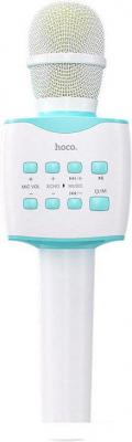 Bluetooth-микрофон Hoco BK5 Cantando (белый/голубой)