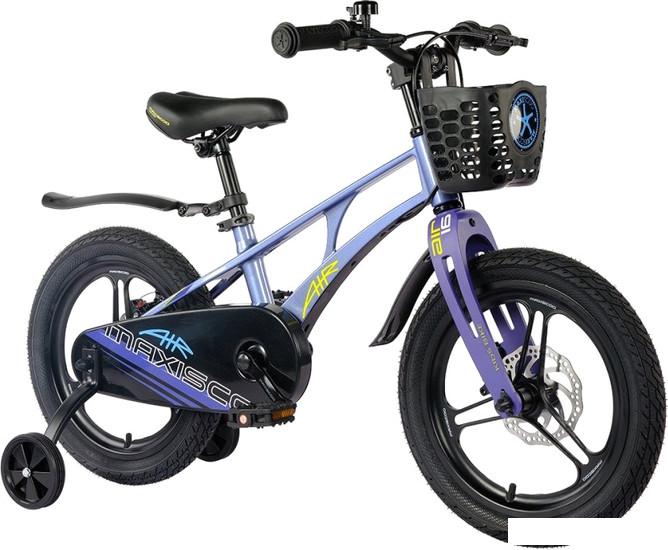 Детский велосипед Maxiscoo Air Pro 18 2024 (синий карбон)