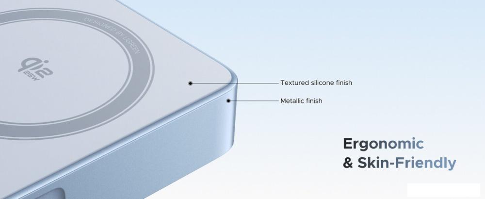 Внешний аккумулятор Ugreen MagFlow PB773 10000mAh (голубой)
