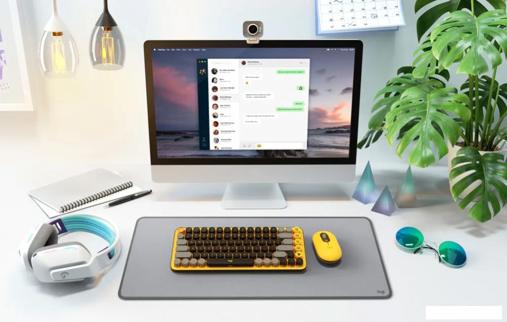 Мышь Logitech Pop Mouse (желтый/черный)