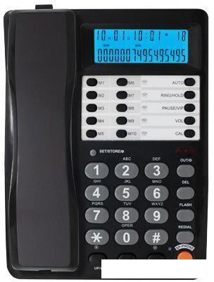 Проводной телефон Ritmix RT-495 (черный)