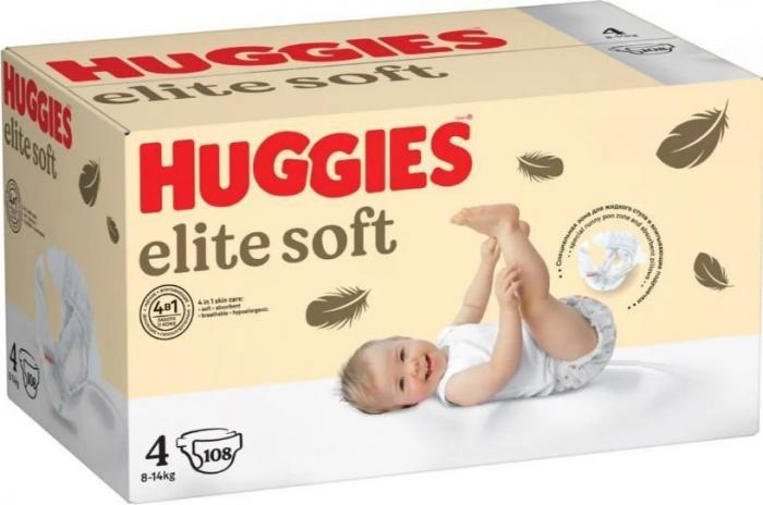 Детские подгузники Huggies Elite Soft Box 4 (108 шт)