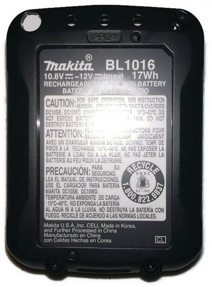 Аккумулятор Makita BL1016 (12В/1.5 Ah)