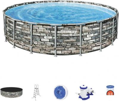 Бассейны Bestway Power Steel Камень 56883 (610x132)