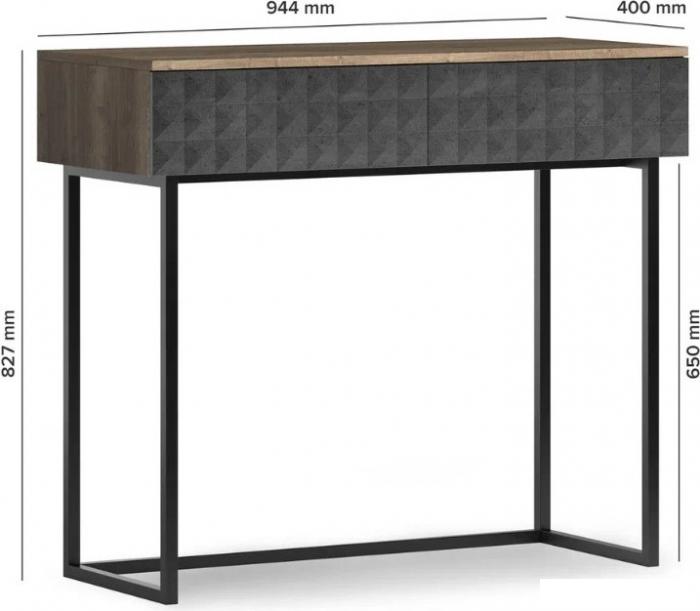 Журнальные столики и столы-трансформеры Shtabe Simple 7011 эко (графит/дуб веллингтон/черный)