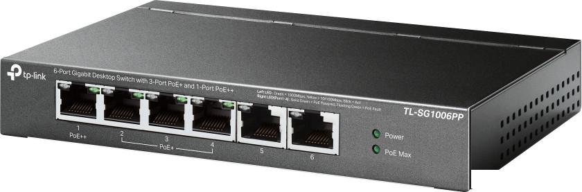 Неуправляемый коммутатор TP-Link TL-SG1006PP V1
